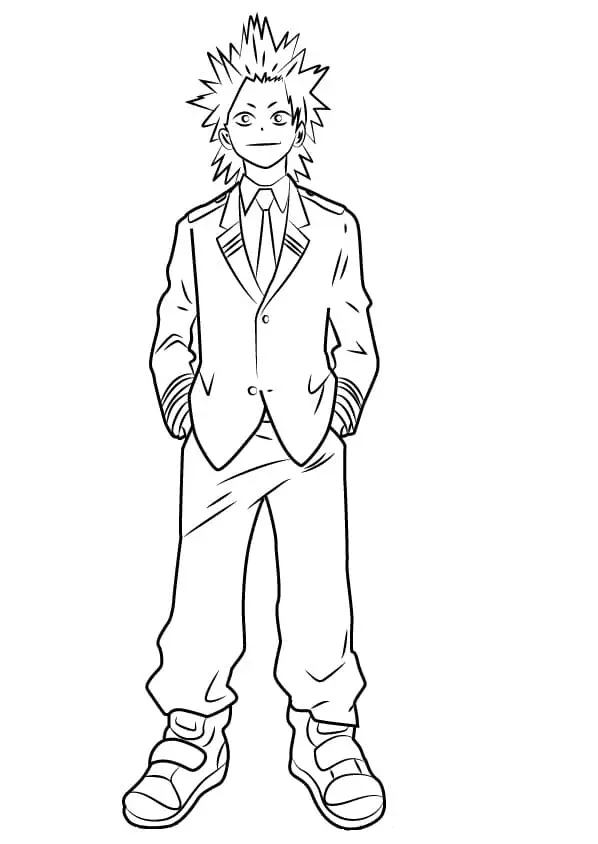 Eijiro Kirishima Coloring Pages 23