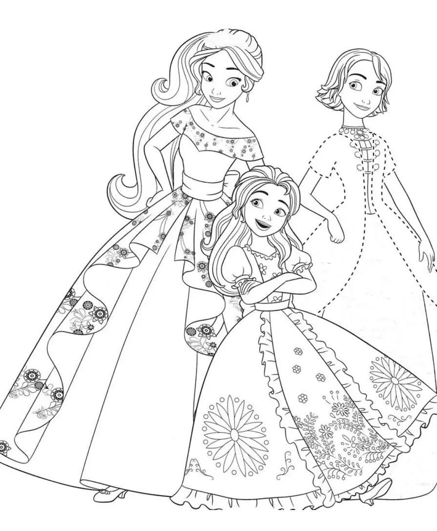 Desenhos de Elena de Avalor Para Colorir 1