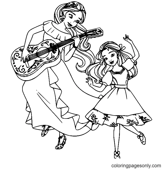 Desenhos de Elena de Avalor Para Colorir 13