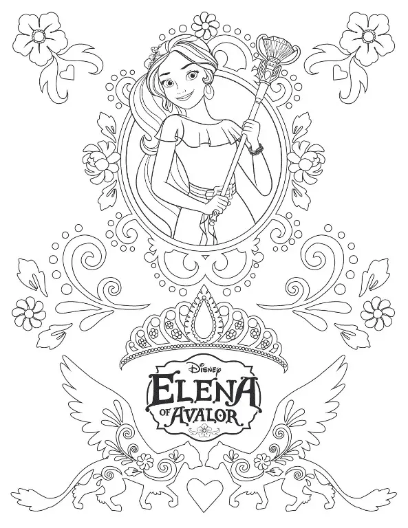 Desenhos de Elena de Avalor Para Colorir 15