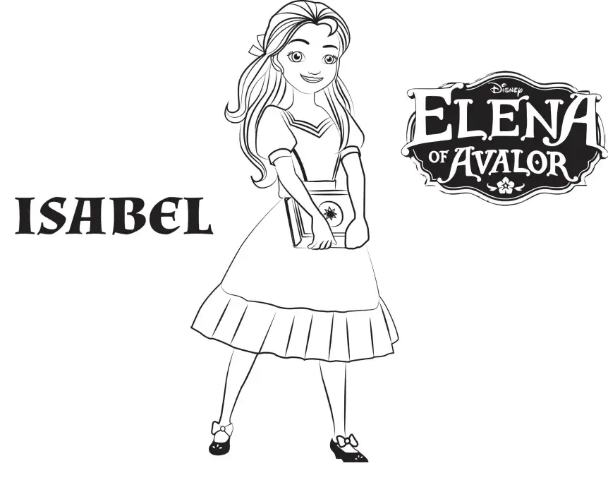 Desenhos de Elena de Avalor Para Colorir 22