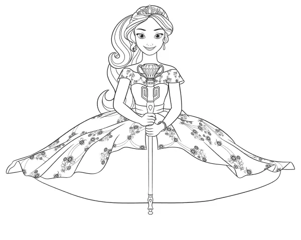 Desenhos de Elena de Avalor Para Colorir 28