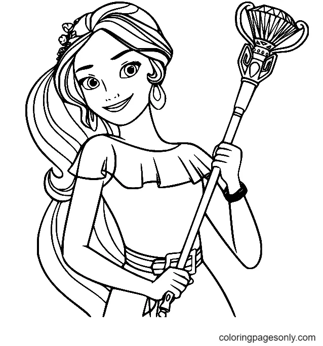 Desenhos de Elena de Avalor Para Colorir 3
