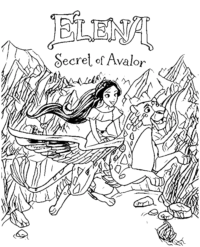 Desenhos de Elena de Avalor Para Colorir 43