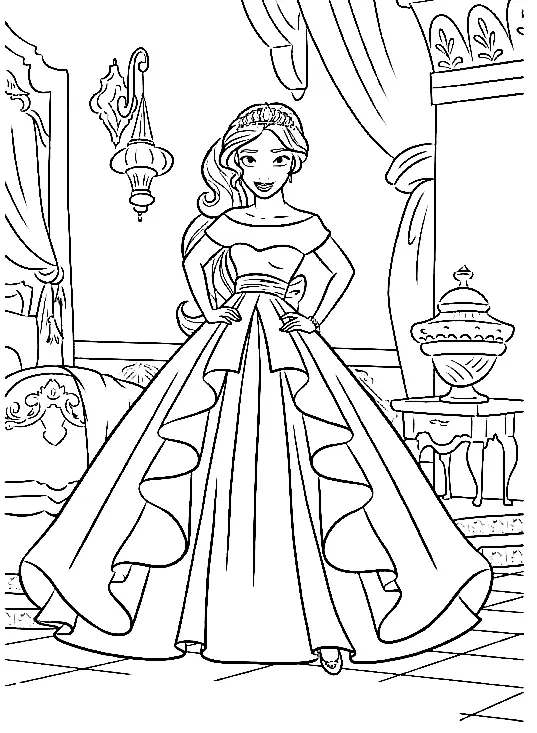 Desenhos de Elena de Avalor Para Colorir 5