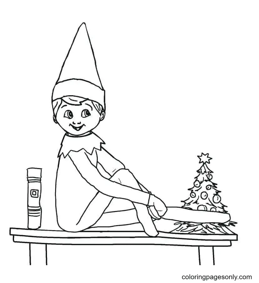 Elf Coloring Pages 1