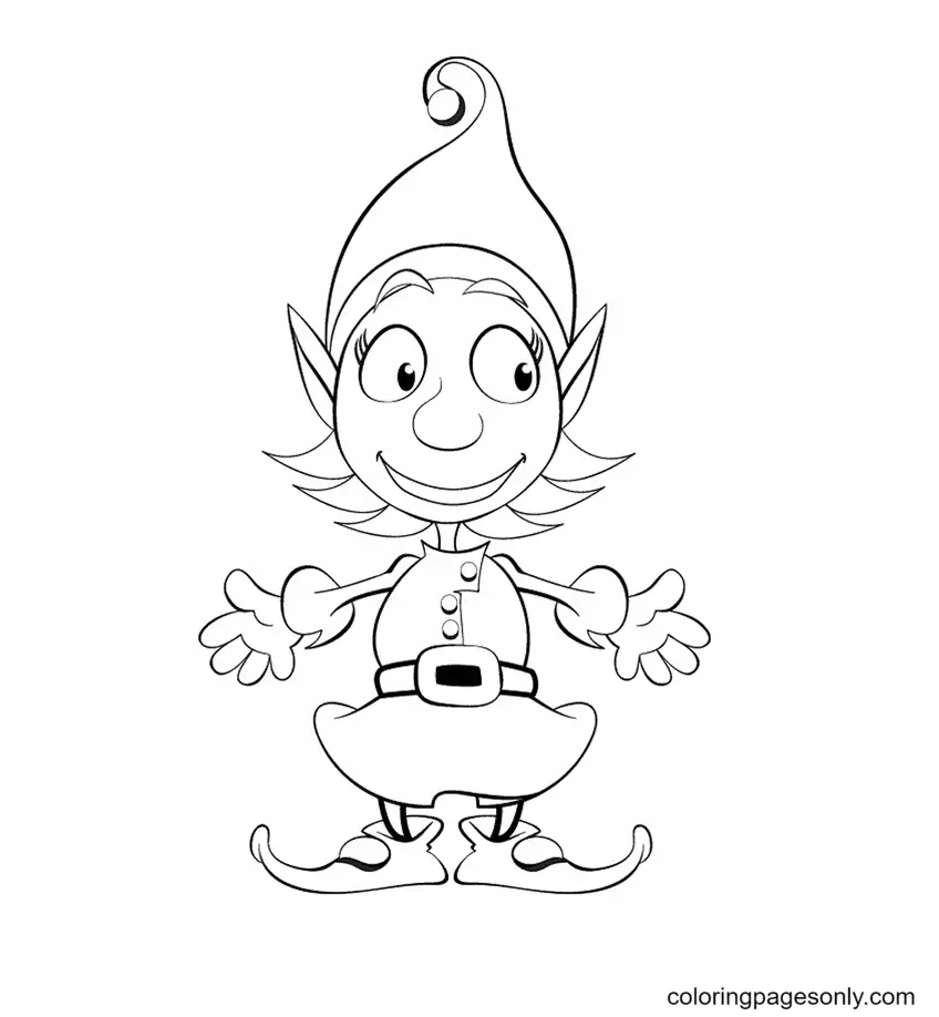 Elf Coloring Pages 15