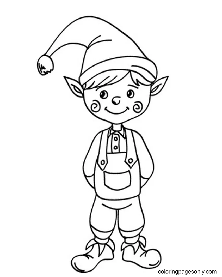 Elf Coloring Pages 18