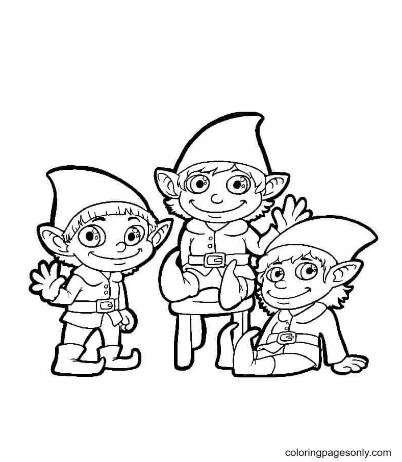 Elf Coloring Pages 19