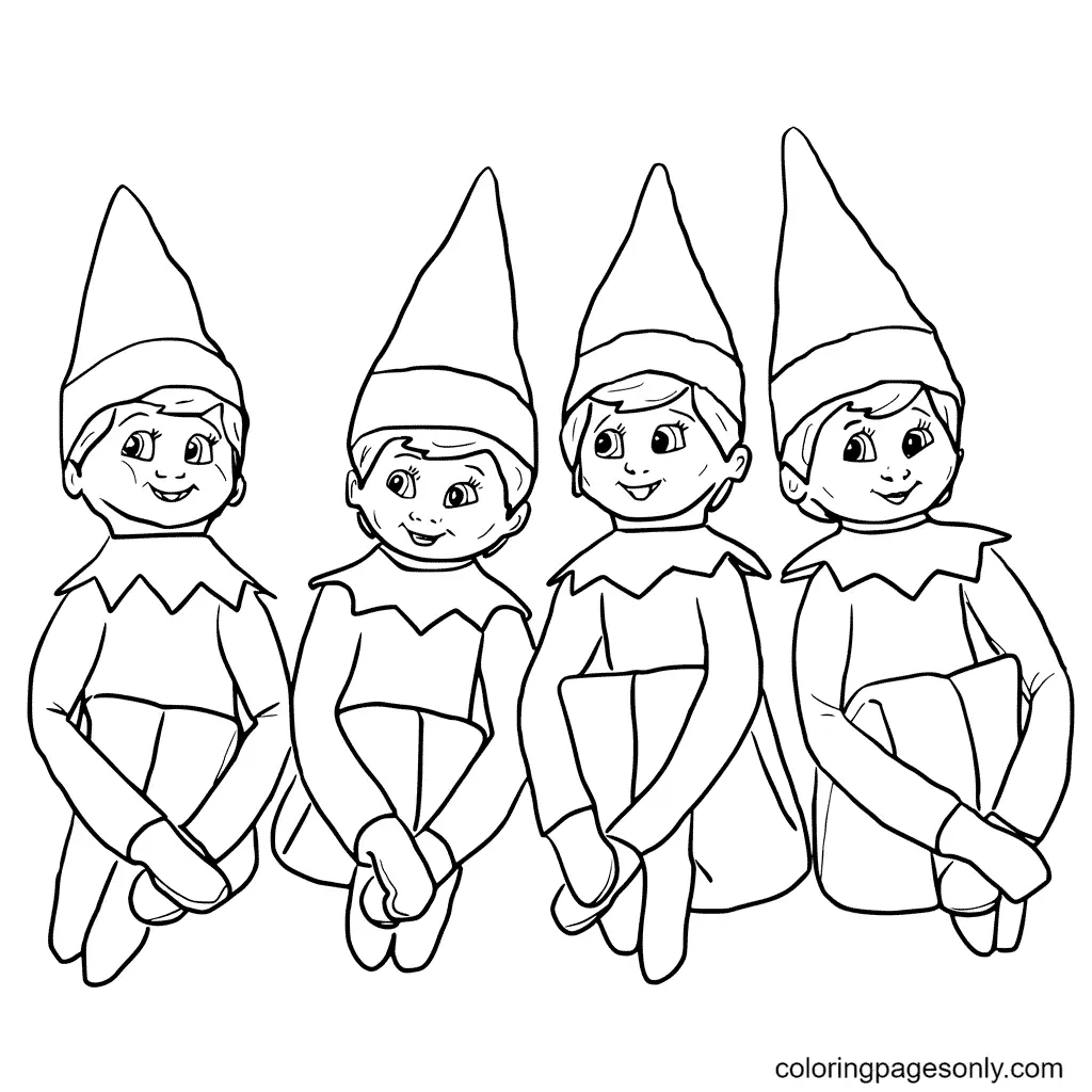 Elf Coloring Pages 2