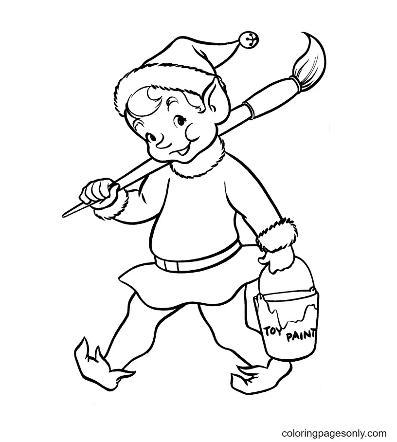 Elf Coloring Pages 22