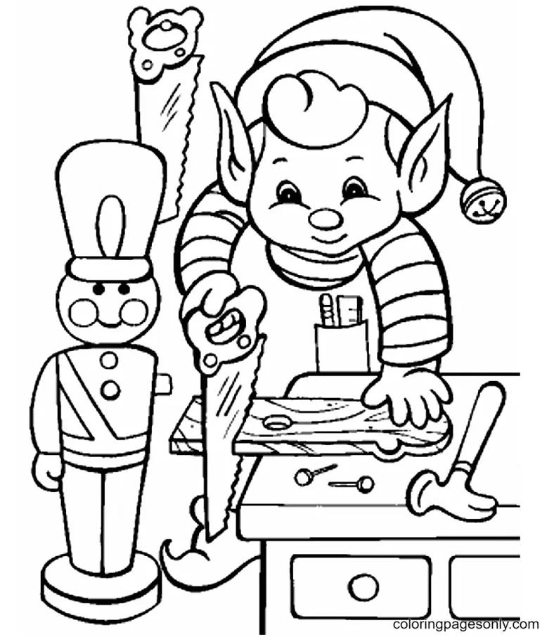 Elf Coloring Pages 23