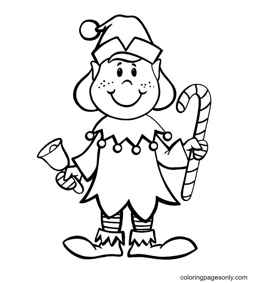 Elf Coloring Pages 29