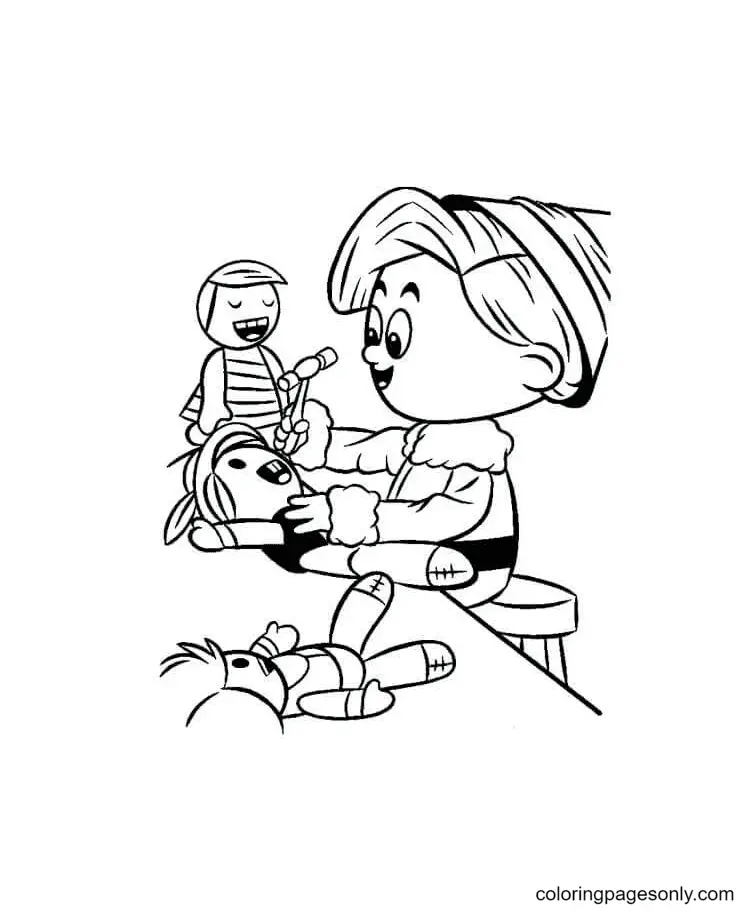 Elf Coloring Pages 32