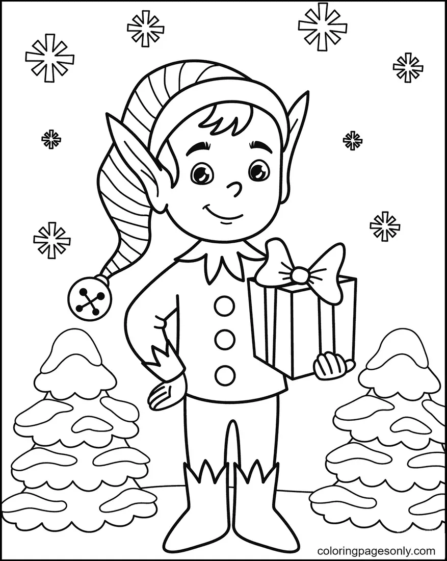 Elf Coloring Pages 35