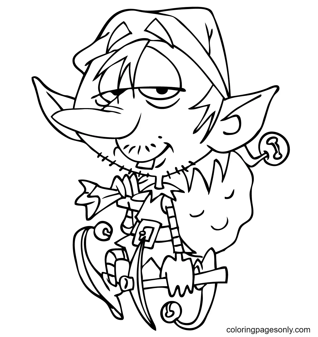 Elf Coloring Pages 36