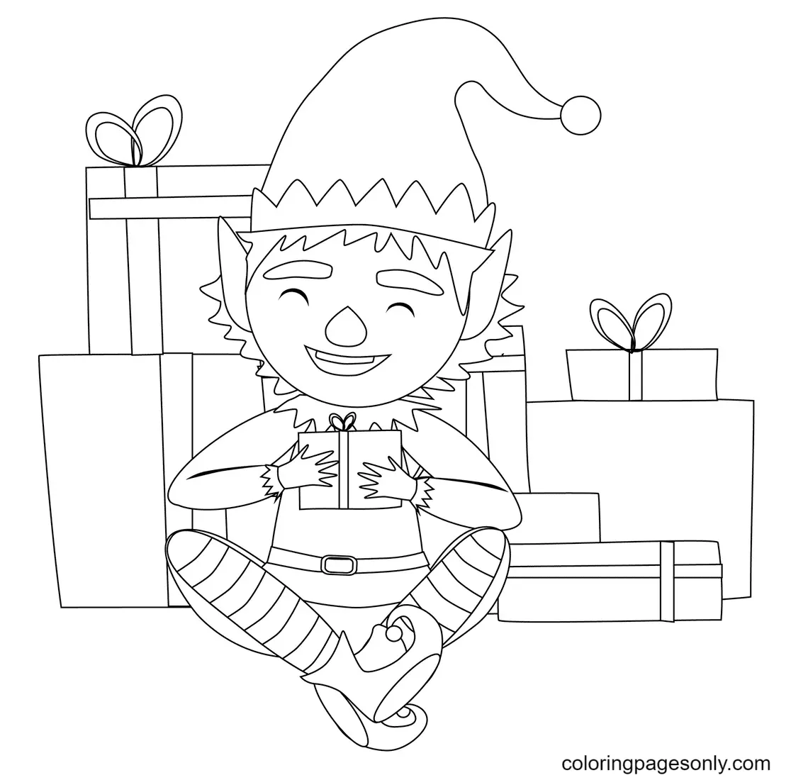 Elf Coloring Pages 37