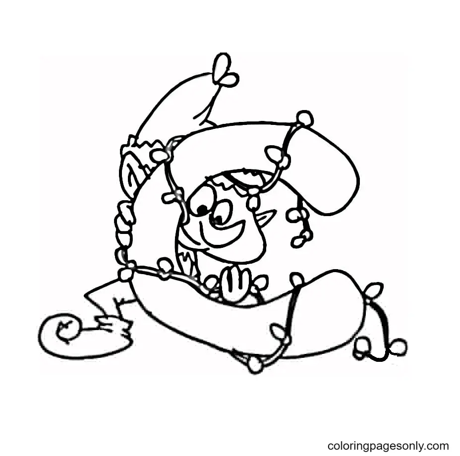 Elf Coloring Pages 46