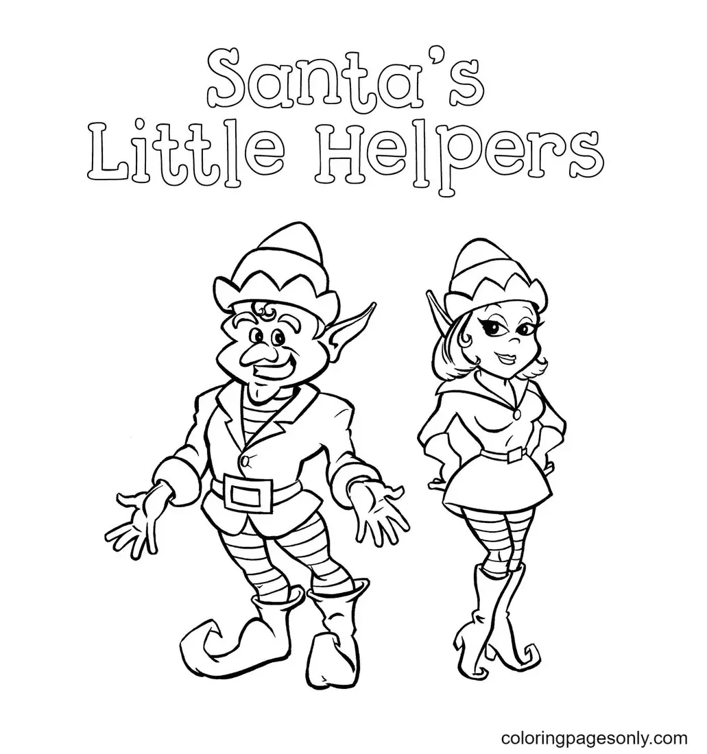 Elf Coloring Pages 47