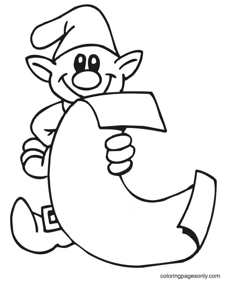 Elf Coloring Pages 55