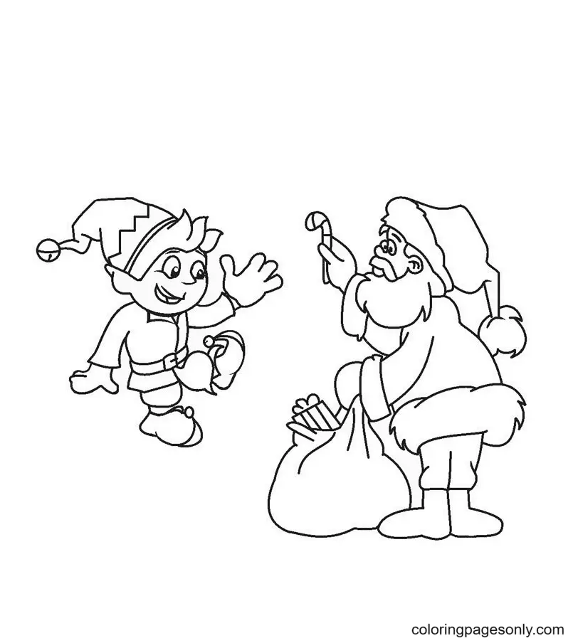 Elf Coloring Pages 58