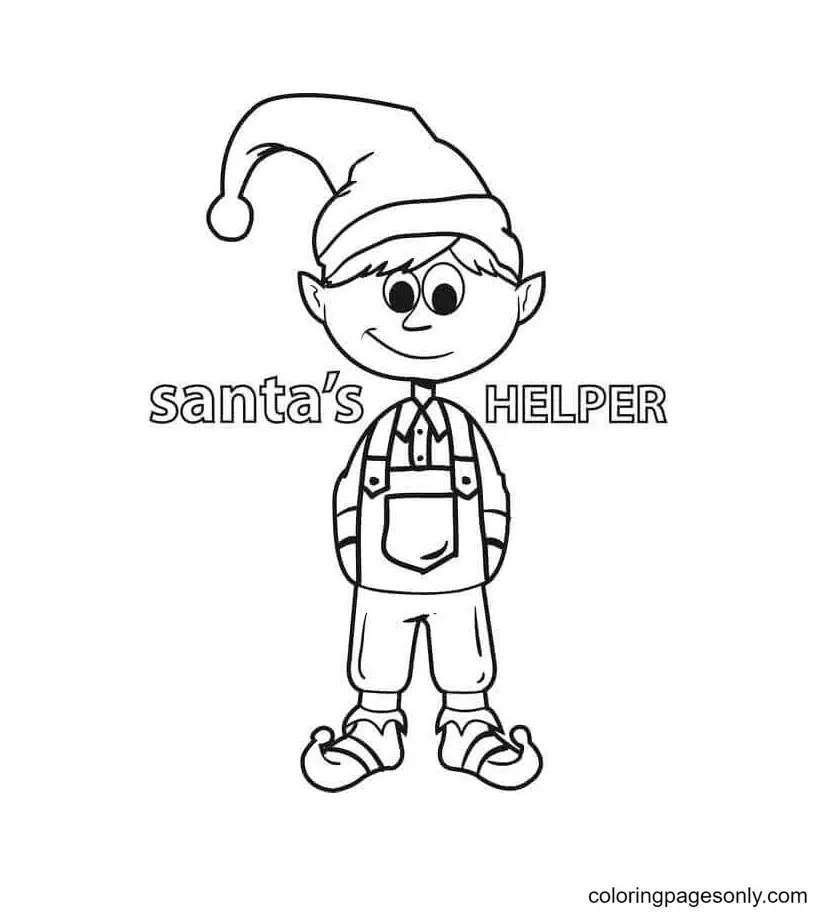 Elf Coloring Pages 60