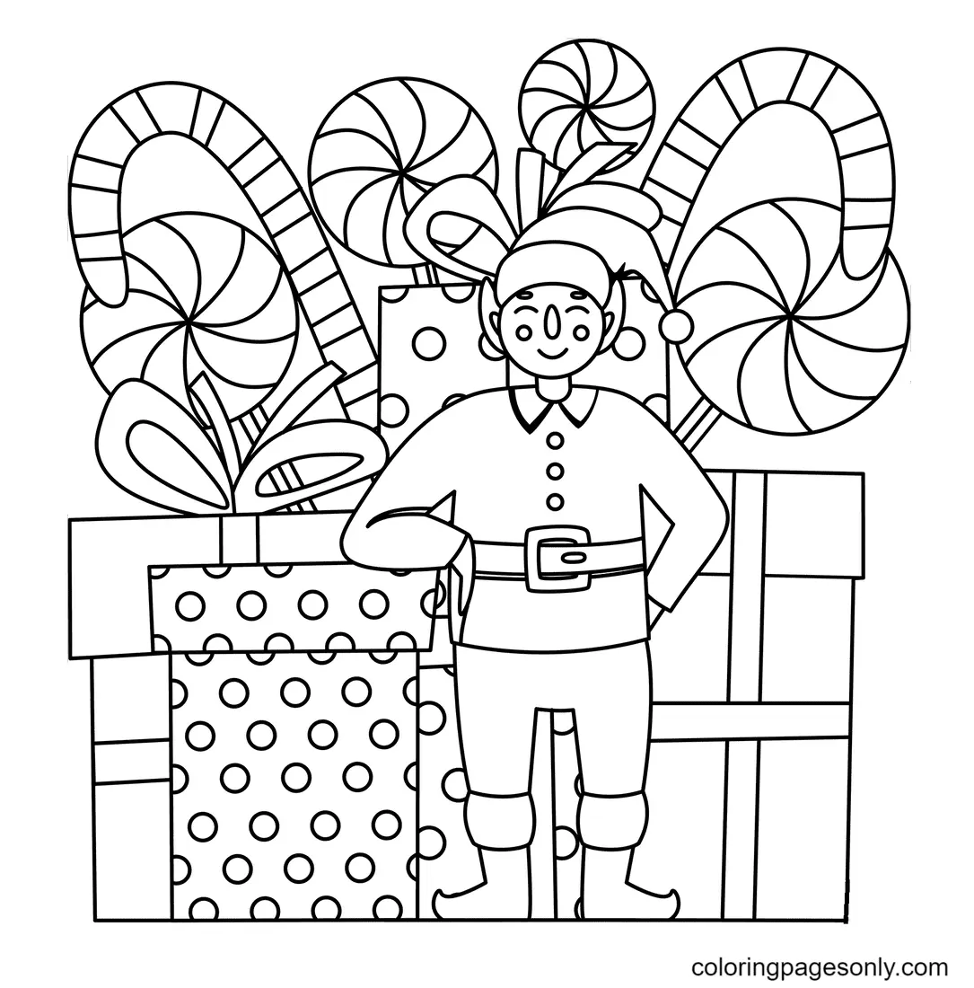 Elf Coloring Pages 64