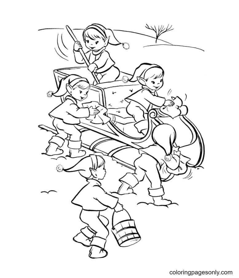 Elf Coloring Pages 66