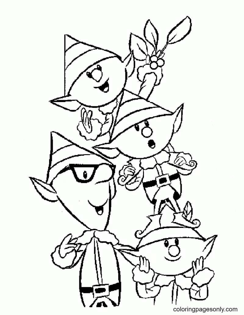 Elf Coloring Pages 68