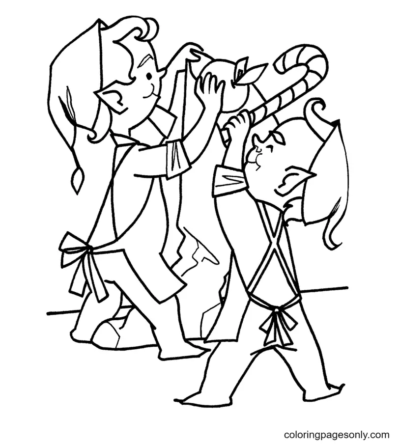 Elf Coloring Pages 69