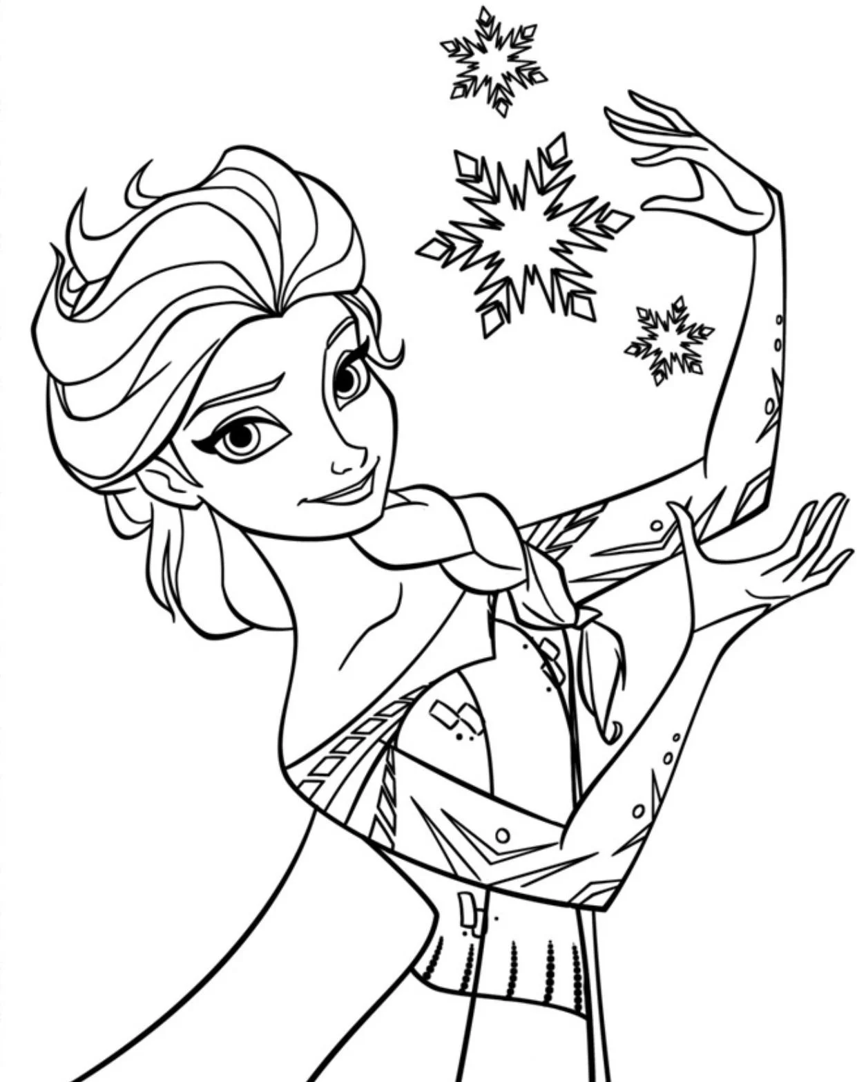 Elsa Coloring Pages 1