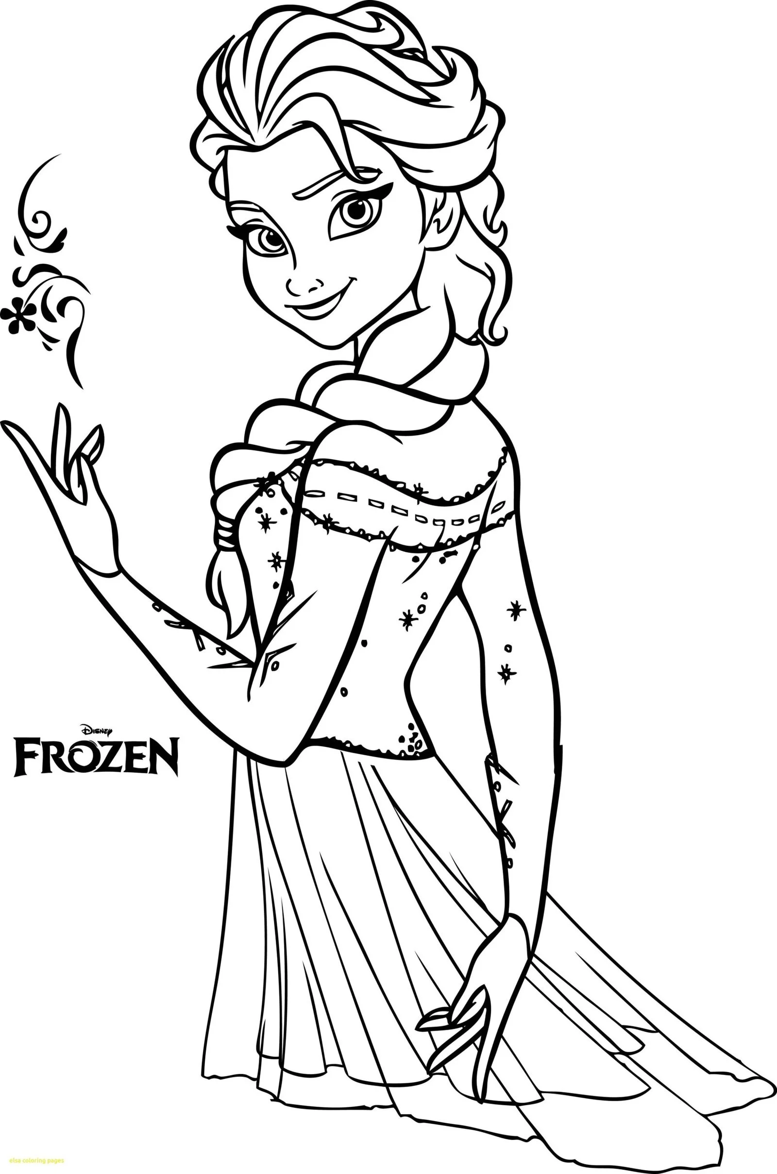Elsa Coloring Pages 10