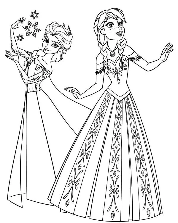 Elsa Coloring Pages 11