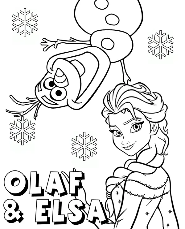 Elsa Coloring Pages 12
