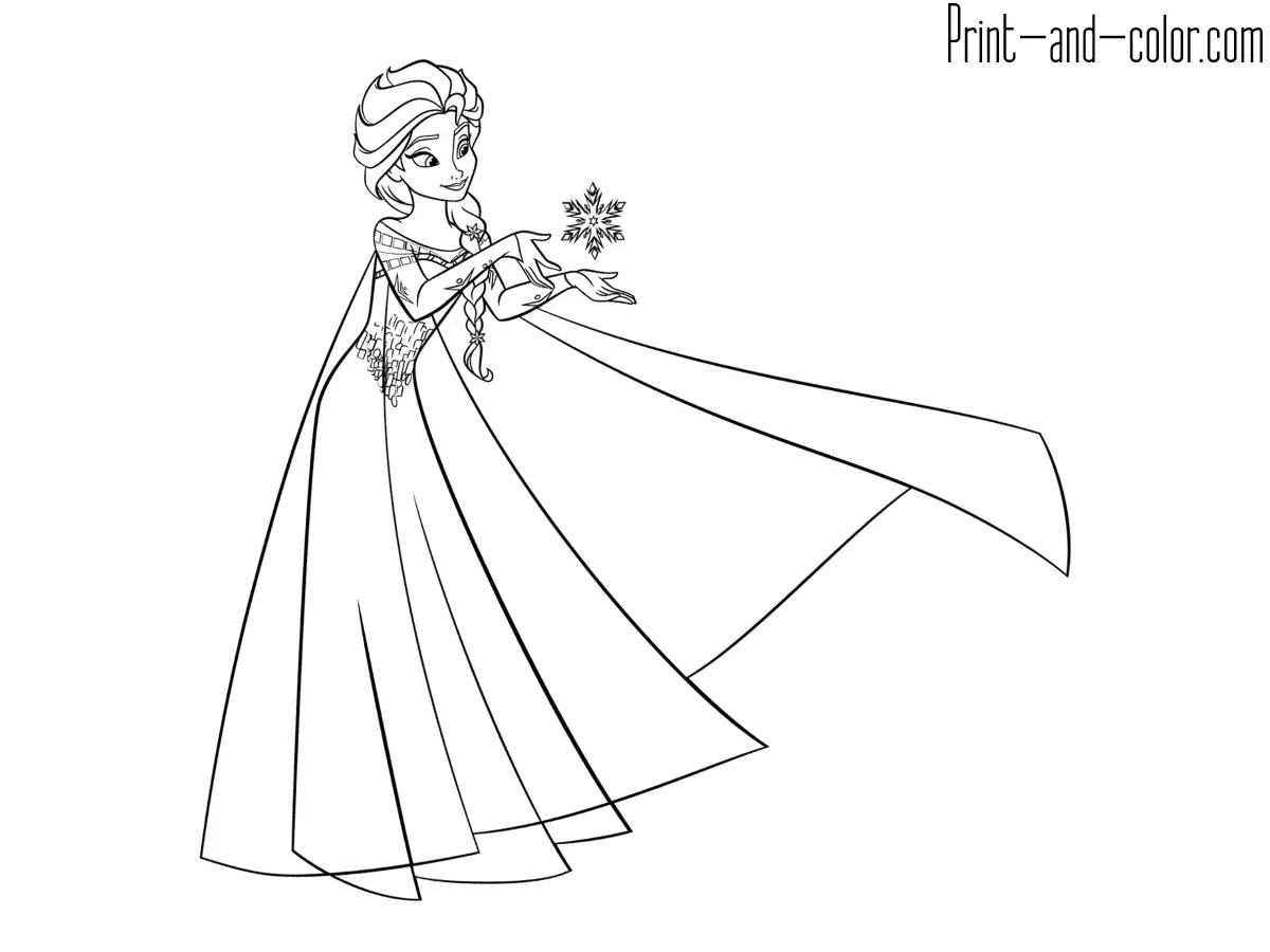 Elsa Coloring Pages 2