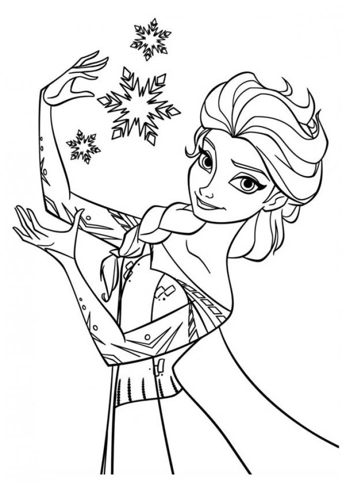 Elsa Coloring Pages 22