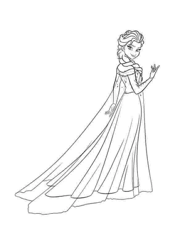 Elsa Coloring Pages 25