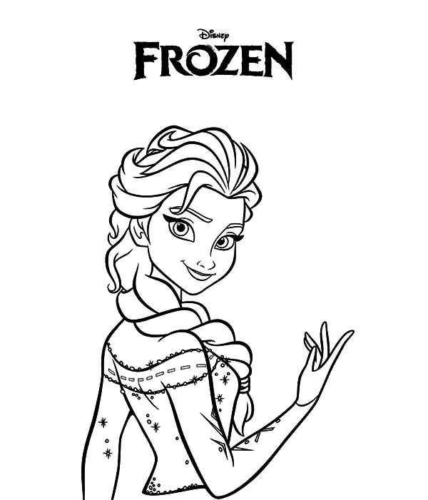 Elsa Coloring Pages 27