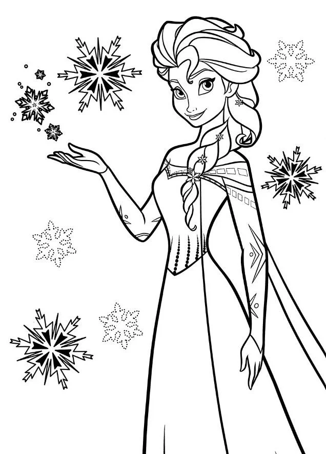 Elsa Coloring Pages 4
