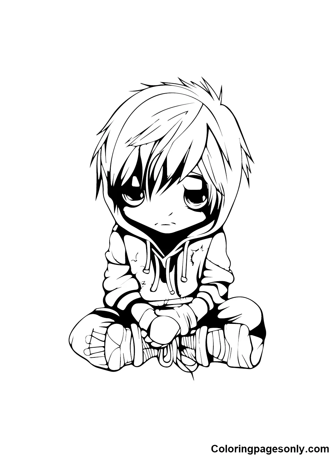 Emo Coloring Pages