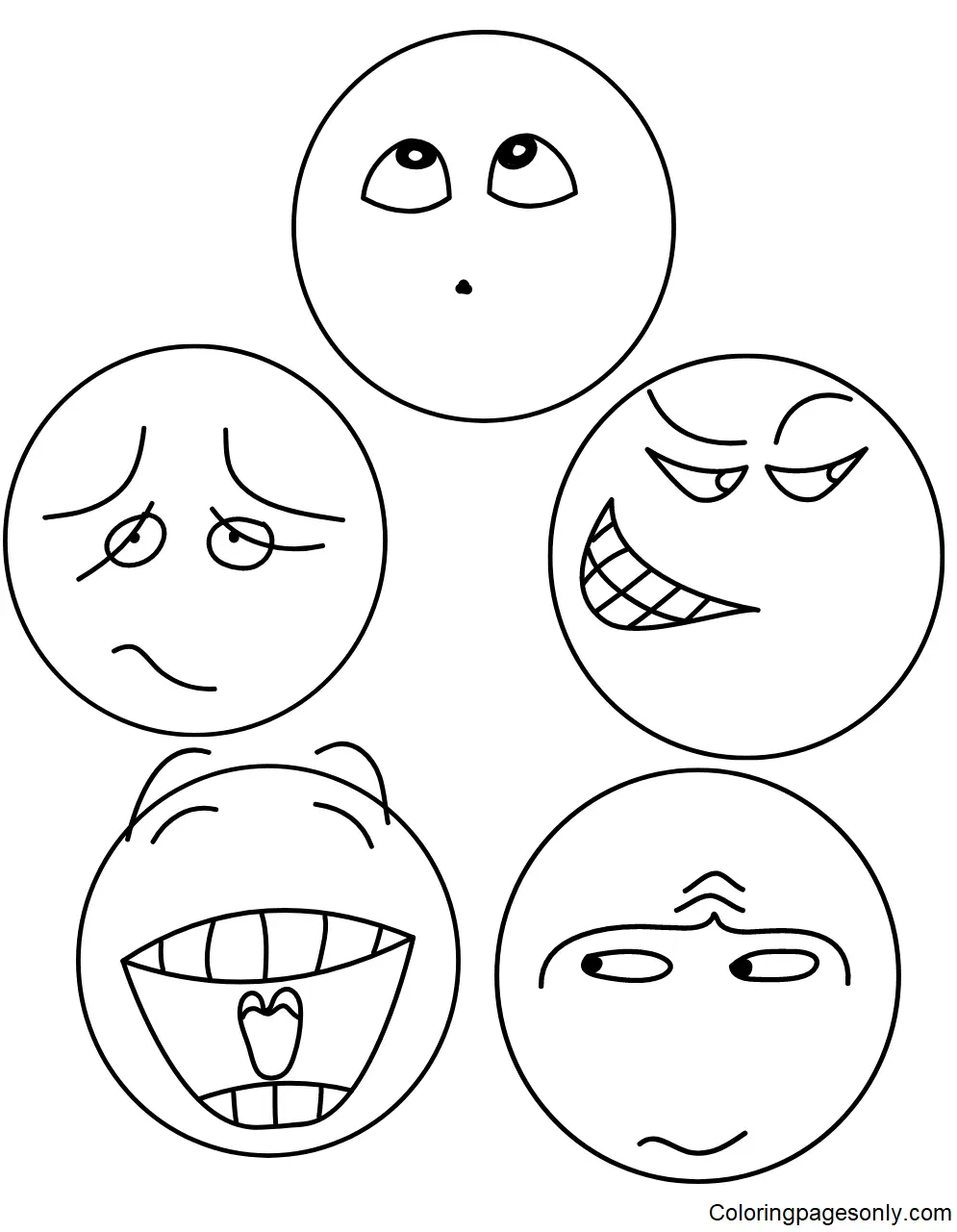 Desenhos de Emotions Para Colorir 12