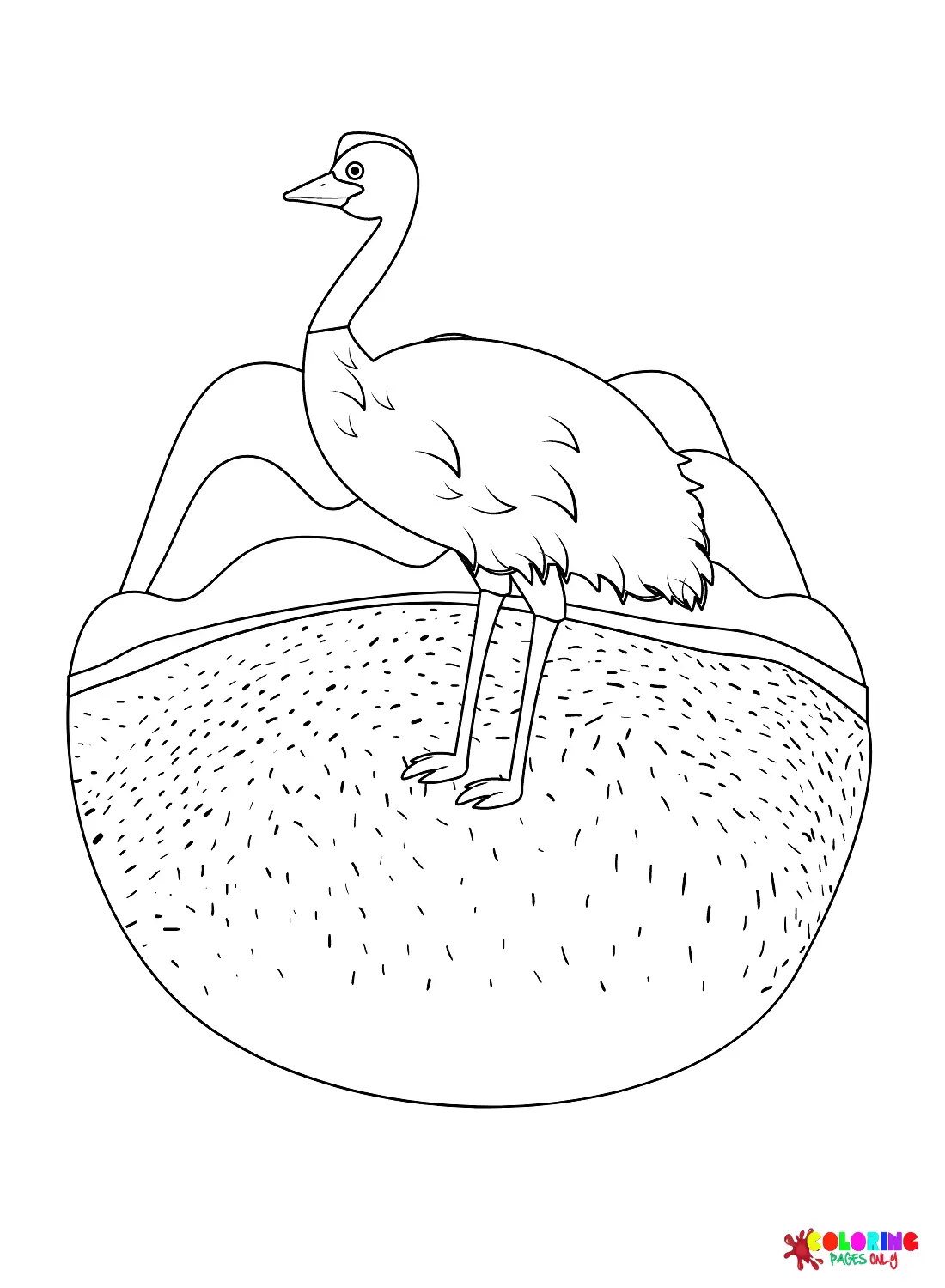 Emu Coloring Pages 10