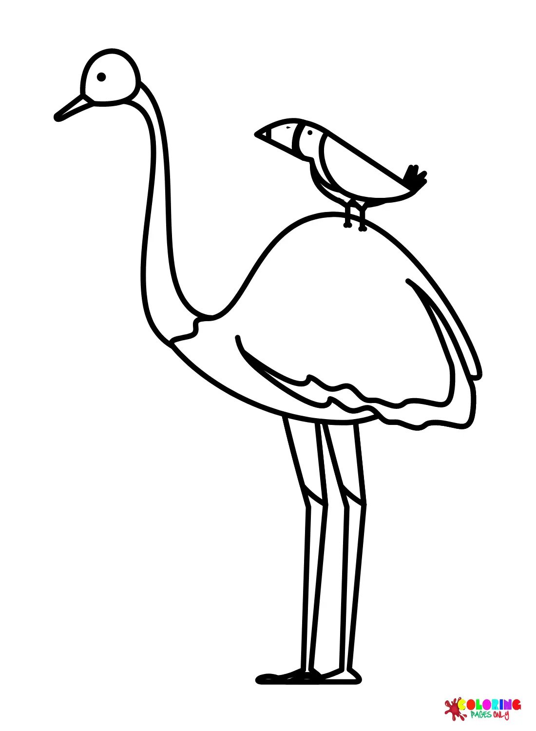 Emu Coloring Pages 17