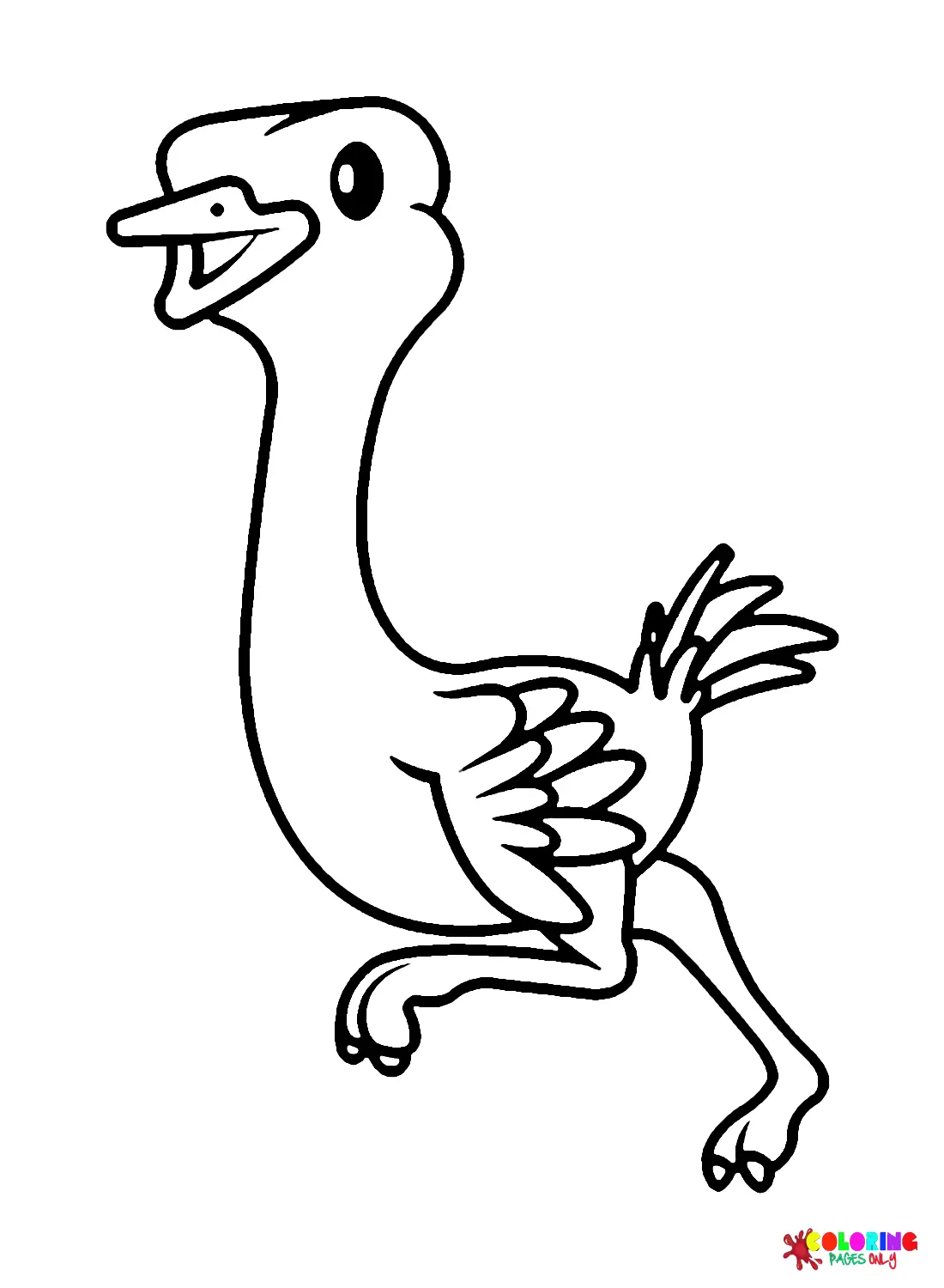 Emu Coloring Pages 22