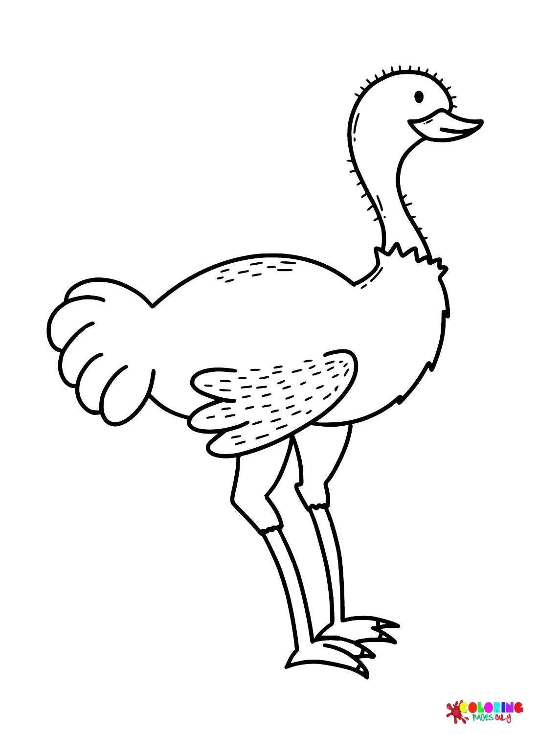 Emu Coloring Pages 23