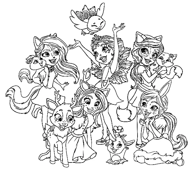 Enchantimals Para Colorear 2