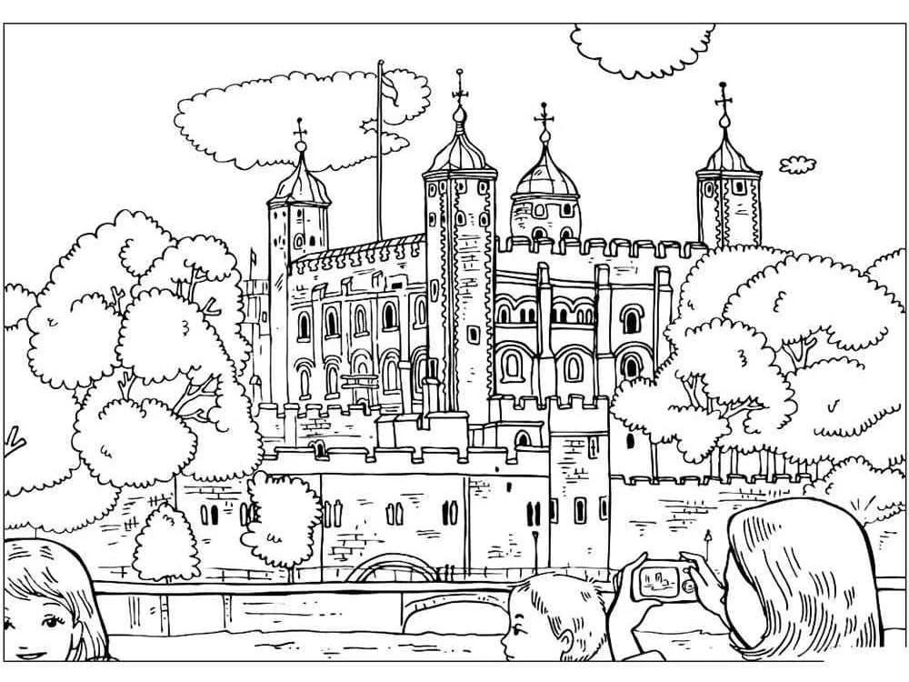 Desenhos de Inglaterra Para Colorir 14