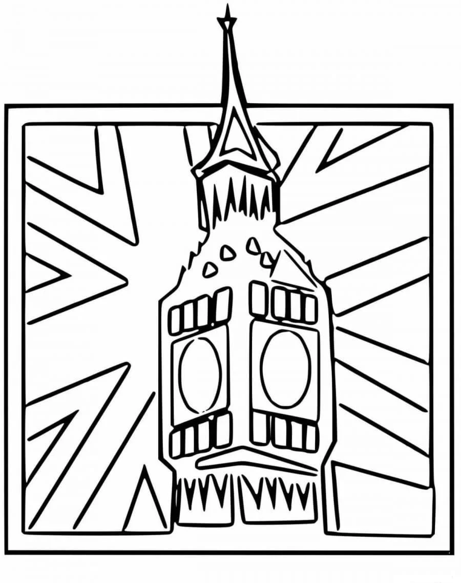 Desenhos de Inglaterra Para Colorir 15