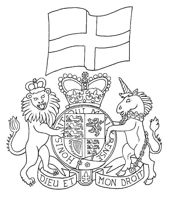 Desenhos de Inglaterra Para Colorir 42