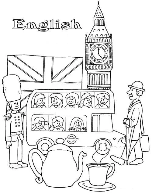 Inglaterra Para Colorear 45